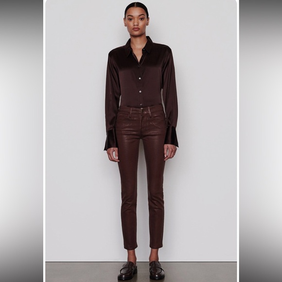 Frame Denim Pants - Frame Denim Brown Skinny Pants